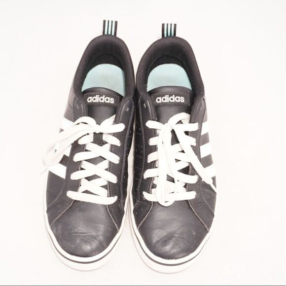 Adidas Men’s Classic Black Striped Sneakers, Size 7 - Picture 2 of 7